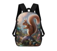 sinyumoney Bambini 17inch Borsa Scolastica Surreal Squirrel Safari Zaino Scolastico Per Bambini Borsa Per Libri Scuola Alla Moda Casual Zaini Da Viaggio Stampa 3D Divertenti Borse Per Libri