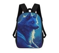 sinyumoney Bambini 17inch Borsa Scolastica Winter Wolf Zaino Scolastico Per Bambini Borsa Per Libri Scuola Alla Moda Casual Zaini Da Viaggio Stampa 3D Divertenti Borse Per Libri