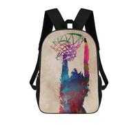 sinyumoney Basketball Player Zaino Scolastico Per Bambini, Borsa Scolastica Stampata in 3D Per Ragazzi, Studenti Delle Scuole Elementari E Medie 17inch