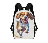 sinyumoney Beagle Running Zaini Stampati in 3D, Borsa Scolastica Casual Per Bambini, Borsa Scolastica Alla Moda Per Ragazzi, Studenti Delle Scuole Medie 17inch