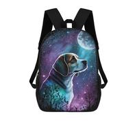 sinyumoney Beagle Style 1 Zaino Scolastico Zaino Per Bambini Borsa Scolastica Di Grande Capacità Zaino Per Bambini Per La Scuola Zaino 3D Borsa Per Libri Regali Per Bambini 17inch
