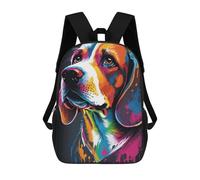 sinyumoney Beagle Style 3 Zaino Per La Scuola Stampato in 3D Borsa Scolastica Per Ragazzi E Ragazze Zaino Per Bambini Zaino Da Viaggio 17inch