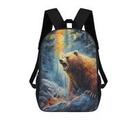sinyumoney Bear Colorful Zaino in Peluche A Forma Di Cartone Animato, Zaino 3D Per Bambini, Borsa Scolastica, Idea Regalo Di Compleanno Per Ragazzi E Ragazze 17inch