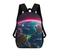 sinyumoney Beautiful Earth from Space Zaini Stampati in 3D Per Bambini, Zaini Scolastici, Borse Scolastiche, Zaini Alla Moda Per Ragazzi, Studenti Delle Scuole Elementari E Medie 17inch