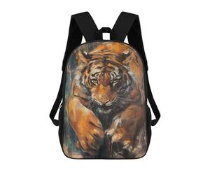 sinyumoney Bengal Tiger Mysterious Zaino Scolastico Alla Moda Per Studenti, Adatto A Ragazzi E Ragazze, Ideale Per Viaggi All'aperto E Attività Ricreative. 17inch