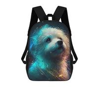 sinyumoney Bichon Frise Dog Zaino Scolastico Alla Moda Per Studenti, Adatto A Ragazzi E Ragazze, Ideale Per Viaggi All'aperto E Attività Ricreative. 17inch
