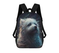 sinyumoney Bichon Frise Dog Zaino Scolastico Stampato in 3D, Borse Scolastiche Per Ragazzi E Ragazze, Zaino Per Laptop Per Bambini/studenti/adulti 17inch
