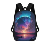 sinyumoney Big Planet in Space Stampa Zaino Per Bambini, Borsa Scolastica Per Adulti E Bambini, Zaino Da Viaggio Per Tutti I Giorni 17inch