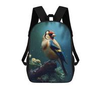 sinyumoney Bird Goldfinch in Rain Zaino Scolastico Stampato in 3D, Borse Scolastiche Per Ragazzi E Ragazze, Zaino Per Laptop Per Bambini/studenti/adulti 17inch