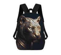 sinyumoney Black And Gold Tiger Zaini Casual Per Bambini, Borse Scolastiche Per Ragazzi E Ragazze, Zaini Per Libri, Zaini 17inch