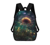 sinyumoney Black Beauty in Red Moon Zaino Scuola Stampato 3D Per Ragazzi E Ragazze Zaino Per Computer Portatile Per Bambini/Studenti/Adulti, Beauty Of Dandelion, 17"