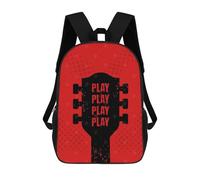 sinyumoney Black Labrador American Flag Zaino Scuola Per Bambini Stampato 3D, Ideale Per Viaggi E Libri, Chitarra pratica, 17"