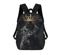 sinyumoney Black Panther Cute King Zaino Per Bambini, Borsa Scolastica Di Grande Capacità, Zaino Per Studenti, Zaino Per Ragazzi, Ragazze, Adulti, Adolescenti 17inch