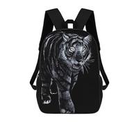 sinyumoney Black Tiger Cat Zaino Per Ragazzi, Studenti Adolescenti, Zainetti Per Ragazze, Borse Per Bambini, Scuola Elementare, Scuola Media, Borsa Per Libri 17inch