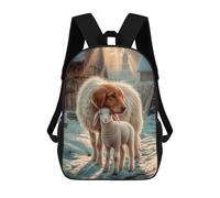 sinyumoney Black & White Cats Window Zaini Per Bambini Zaino Scuola Borsa Scuola Stampa 3D Per Ragazzi Studenti Di Scuola Elementari E College, Stile: 9., 17"