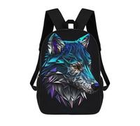 sinyumoney Black Wolf Zaino Scolastico Per Bambini, Zaino Casual Da Viaggio Per Ragazzi E Ragazze, Zaino Da Giorno Di Grande Capacità 17inch