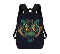 sinyumoney Blazing Tiger Zaini Stampati in 3D, Borsa Scolastica Casual Per Bambini, Borsa Scolastica Alla Moda Per Ragazzi, Studenti Delle Scuole Medie 17inch
