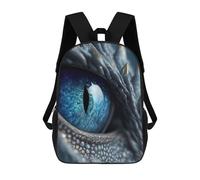 sinyumoney Blue Dragon Eye Artwork Zaino Per Bambini Zaino Divertente E Alla Moda Borsa Per Libri Per Ragazzi E Adolescenti Borse Scolastiche Stampate in 3D Per Ragazzi 17inch