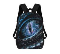 sinyumoney Blue Dragon Eye Zaino Scolastico Alla Moda Per Studenti, Adatto A Ragazzi E Ragazze, Ideale Per Viaggi All'aperto E Attività Ricreative. 17inch