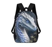 sinyumoney Blue Dragon Fantasy Artwork Zaino Per Bambini Zaino Divertente E Alla Moda Borsa Per Libri Per Ragazzi E Adolescenti Borse Scolastiche Stampate in 3D Per Ragazzi 17inch