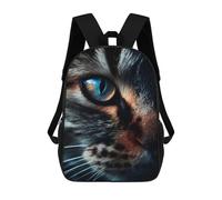 sinyumoney Blue-Eyed Cat Close-Up Zaino, Borsa Scolastica Stampata in 3D, Borsa Per Il Pranzo Scolastico, Zaino Da Viaggio, Zaino Per Amici, Zaino Scolastico Per Ragazze E Ragazzi 17inch