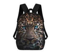 sinyumoney Blue Eyed Leopard Zaino Scolastico Per Bambini, Borsa Scolastica Stampata in 3D Per Ragazzi, Studenti Delle Scuole Elementari E Medie 17inch
