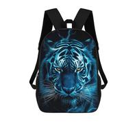 sinyumoney Blue Tiger Zaino Scolastico Per Bambini, Borsa Scolastica Stampata in 3D Per Ragazzi, Studenti Delle Scuole Elementari E Medie 17inch