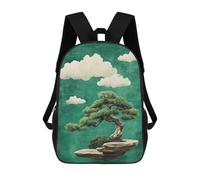 sinyumoney Bonsai Tree with Clouds Zaini Per Bambini, Zaini Scolastici Personalizzati 3D Per Ragazzi E Ragazze, Zaini Scolastici Grandi, Zaini Casual Da Giorno 17inch