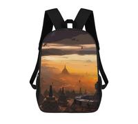 sinyumoney Borobudur Temple Zaino Scolastico Per Bambini, Stampato in 3D, Borsa Scolastica Alla Moda, Borsa Scolastica Casual Per Ragazzi, Studenti Delle Scuole Elementari E Medie 17inch
