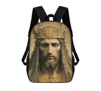 sinyumoney Borse Da Scuola Stampate 3D Per Bambini Golden Crown Majesty -2 Zaino Da Viaggio Leggero Borsa Per Libri Per Bambini Ragazzi E Ragazze, Stile:, 17"