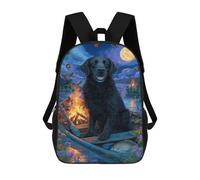 sinyumoney Borse Da Scuola Stampate 3D Per Bambini Wolf Family in Autumn Forest Zaino Da Viaggio Leggero Borsa Per Libri Per Bambini Ragazzi E Ragazze, Stile-15., 17"