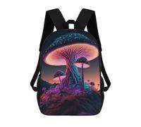 sinyumoney Borse Da Viaggio Carine Stampate in 3D Glowing Mushroom Landscape Zaino Scolastico Per Bambini Zaino Casual Da Esterno Zaini Casual Alla Moda Per Bambini Per Ragazze 17inch