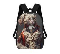 sinyumoney Borse Da Viaggio Carine Stampate in 3D Regal Feline Majesty Zaino Scolastico Per Bambini Zaino Casual Da Esterno Zaini Casual Alla Moda Per Bambini Per Ragazze 17inch