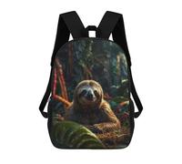 sinyumoney Borse Da Viaggio Carine Stampate in 3D Resting Three Toed Sloth Zaino Scolastico Per Bambini Zaino Casual Da Esterno Zaini Casual Alla Moda Per Bambini Per Ragazze 17inch