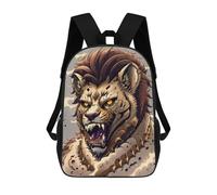 sinyumoney Borse Da Viaggio Carine Stampate in 3D Roaring Lion Artwork -1 Zaino Scolastico Per Bambini Zaino Casual Da Esterno Zaini Casual Alla Moda Per Bambini Per Ragazze 17inch