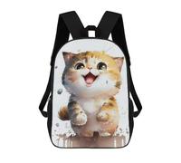 sinyumoney Borse Da Viaggio Stampate In 3D Cat Watercolors Zaino Scuola Per Bambini Zaino Casual Per Il Giorno Zaino Alla Moda Per Ragazze E Donne, Cat Watercolor Cute, 17"