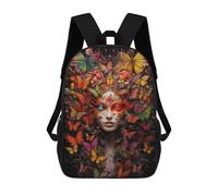 sinyumoney Butterflies 2 Zaino Scolastico Per Bambini, Borsa Scolastica Stampata in 3D Per Ragazzi, Studenti Delle Scuole Elementari E Medie 17inch