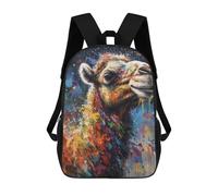 sinyumoney Camel Painting Zaini Stampati in 3D, Borsa Scolastica Casual Per Bambini, Borsa Scolastica Alla Moda Per Ragazzi, Studenti Delle Scuole Medie 17inch