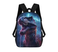 sinyumoney Camel Zaini Per Bambini E Studenti, Zaini Scuola Stampati In 3D, Zaini Per Studenti Primari E Secondari, Zaini Per Ragazzi E Ragazze, Epic Lightning T Rex, 17"