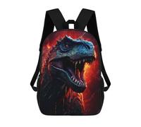 sinyumoney Cammello Zaino Scuola Per Ragazze E Ragazzi Con Tasca, Zaino Alla Moda Per Bambini, Epic Dinosaur T Rex, 17"