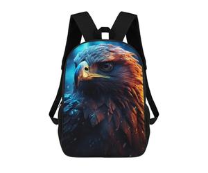 sinyumoney Cammello Zaino Scuola Per Ragazze E Ragazzi Con Tasca, Zaino Alla Moda Per Bambini, Epic Rainy Hawk, 17"