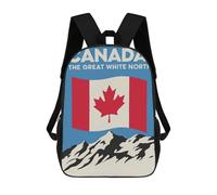 sinyumoney Canada The Great White North Zaino Per Bambini, Borsa Scolastica Per Ragazzi E Adolescenti, Regalo, Zaino Da Viaggio, Zaino Scolastico, Borsa Per Libri 17inch