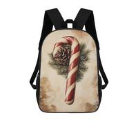 sinyumoney Candy Cane And Pine Cone Zaini Casual Per Bambini, Borse Scolastiche Per Ragazzi E Ragazze, Zaini Per Libri, Zaini 17inch