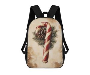 sinyumoney Candy Cane And Pine Cone Zaini Casual Per Bambini, Borse Scolastiche Per Ragazzi E Ragazze, Zaini Per Libri, Zaini 17inch