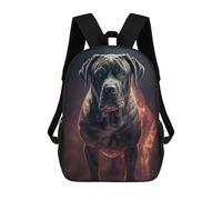 sinyumoney Cane Corso Fire Zaini Per Bambini, Zaini Scolastici Personalizzati 3D Per Ragazzi E Ragazze, Zaini Scolastici Grandi, Zaini Casual Da Giorno 17inch