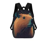 sinyumoney Capybara Drawing Zaini, Zaino Per Bambini, Borsa Scolastica Per Studenti, Zaini Da Viaggio Stampati in 3D, Zaino Accessorio Moda, Zaini Impermeabili Per Bambini 17inch