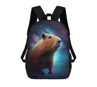 sinyumoney Capybara Galaxy Capibara Zaini Per Bambini, Borsa Scolastica Stampata in 3D, Zaino Per Bambini, Zaini Da Viaggio, Borse Per Bambini, Borse Per Libri, Borsa Scolastica Per Bambini 17inch