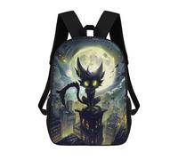 sinyumoney Cartoon Cat on Skyscraper at Night Zaini Per Bambini, Zaini Scolastici Personalizzati 3D Per Ragazzi E Ragazze, Zaini Scolastici Grandi, Zaini Casual Da Giorno 17inch