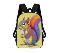 sinyumoney Cat Beer Pub Drink Zaini Scuola Per Bambini Borsa Scuola Stampa 3D Per Ragazzi Studenti Di Scuola E Del Collegio, Squirrel Colorful, 17"