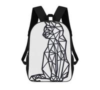 sinyumoney Cat Black And White Zaino Per Bambini Zaino Scolastico Borsa Scolastica Borsa Scolastica Alla Moda Stampata in 3D Per Ragazzi Studenti Delle Scuole Elementari E Medie 17inch